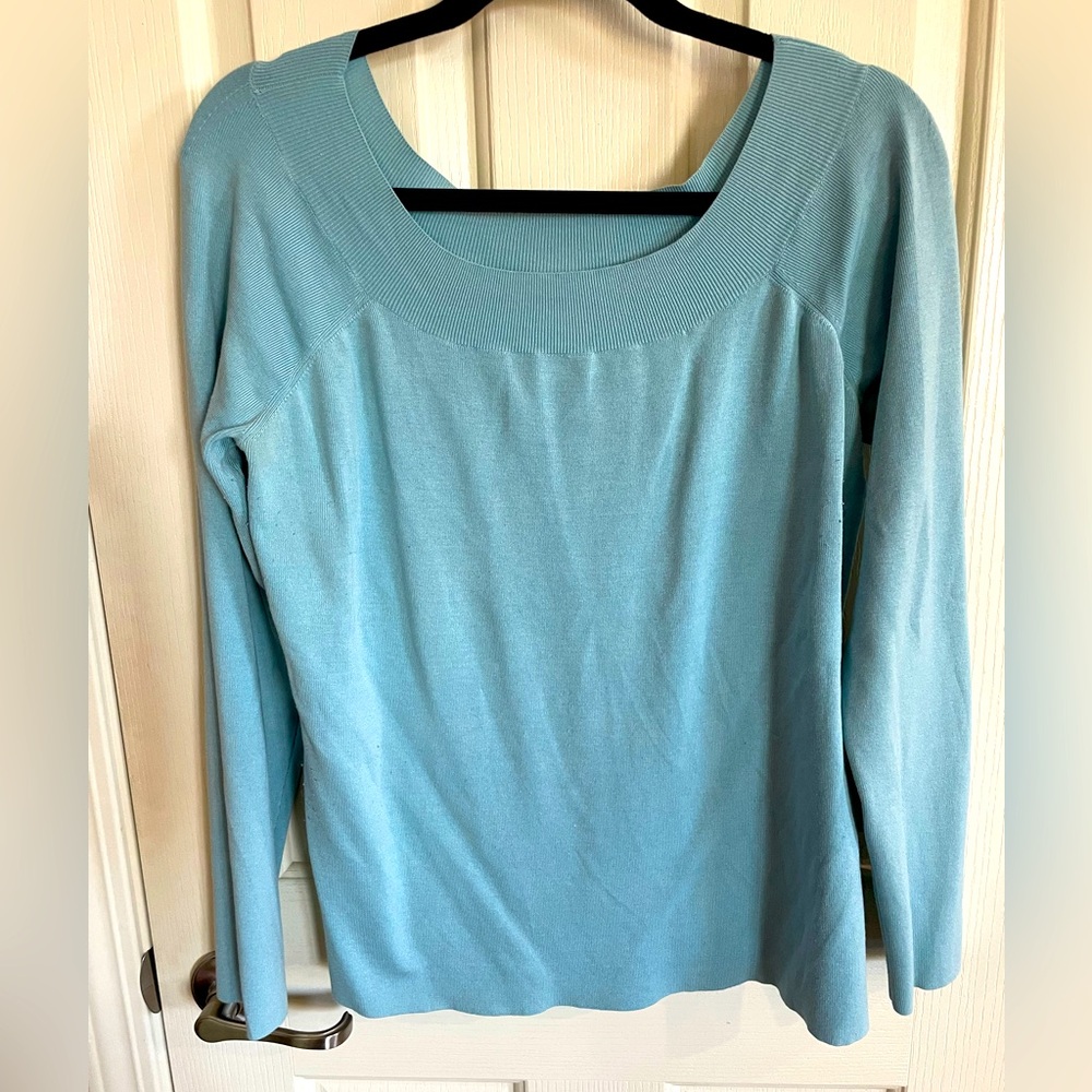 Ann Taylor Loft wide neck long sleeve sweater top size XL